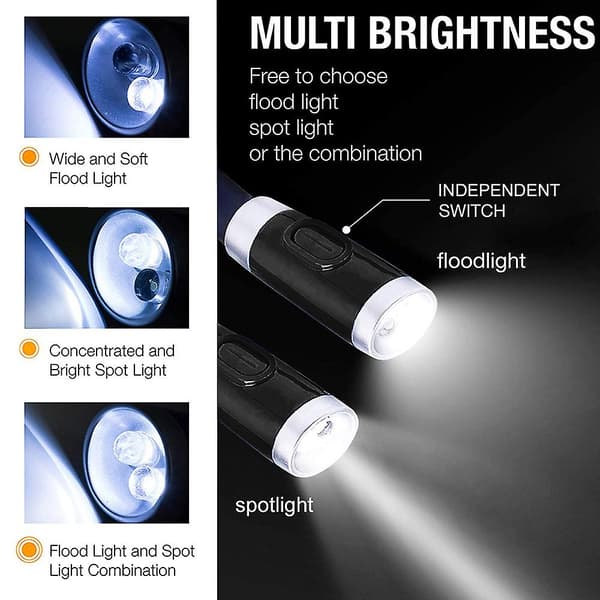 Rechargeable LED Book Light, Hands-Free Neck Light for Bed Reading