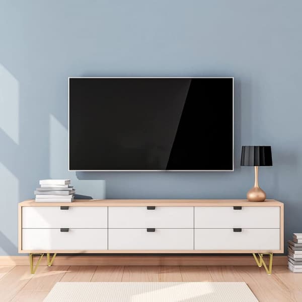 4x Trekantede Metalbordben 15cm Moderne Stil Møbelben til