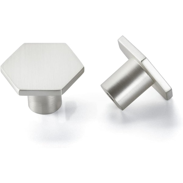 20 Pieces Silver Kitchen Cabinet Knobs, Brushed Nickel Drawer Pulls for Wardrobe, Modern Cabinet Design