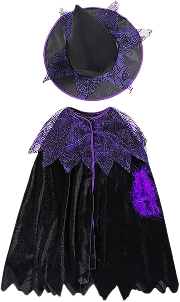 Heksekostymer til jenter for Halloween