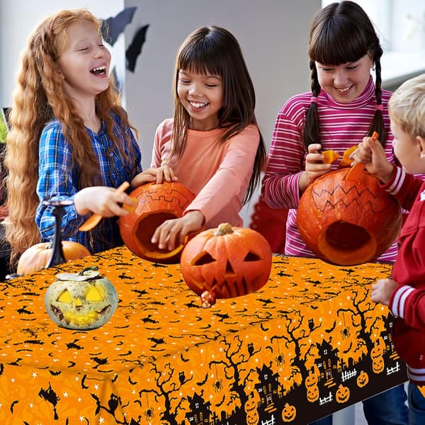 (3) 2-pack Halloween-bordsduk Halloween skräck bordsduk vatten