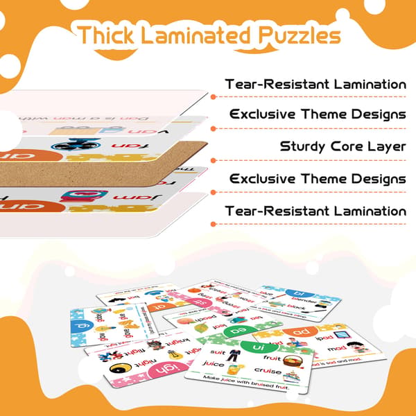 Learn to Read Phonics Flash Cards for Preschool, 1st and 2nd Grade