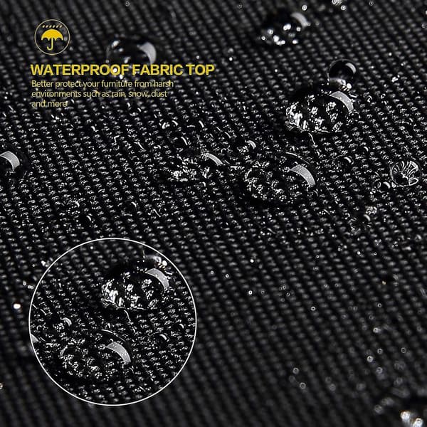 Large Fire Pit Cover, Waterproof, Windproof, Anti-UV, Heavy Duty Tear Resistant 600d