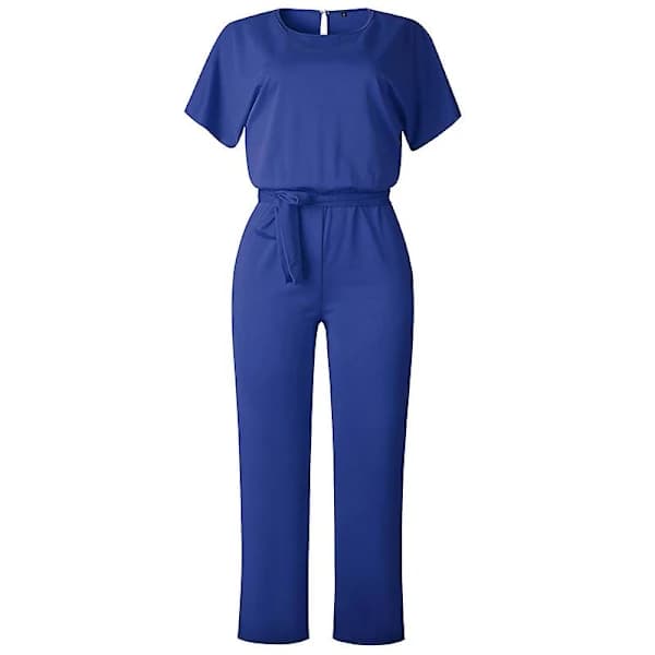 (pow yeah!) Dame Jumpsuit Uformell Vida Ben Dame Aftenfest Lang Playsuit Blå
