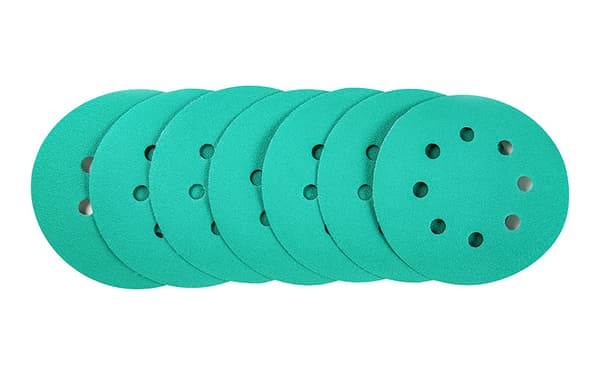 50 stycken 5 tum torrt grönt frostat papper │ 8 hål │ 125 mm │