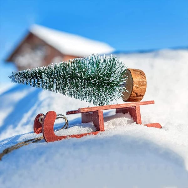 10 små julgranar, miniatyr konstgjord julgran,
