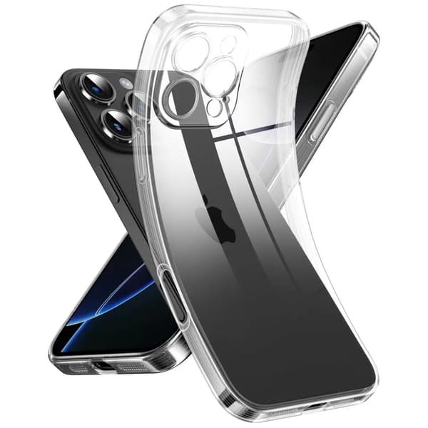 iPhone 16 Pro Max Gennemsigtigt TPU Cover – Ekstra Kamerabeskyttelse iPhone 16 Pro Max