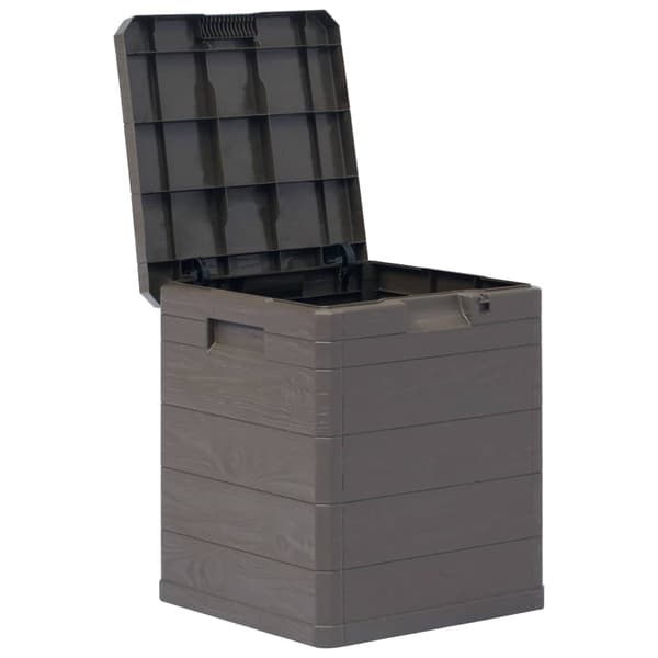 vidaXL Oppbevaringsboks 90 L brun Brun