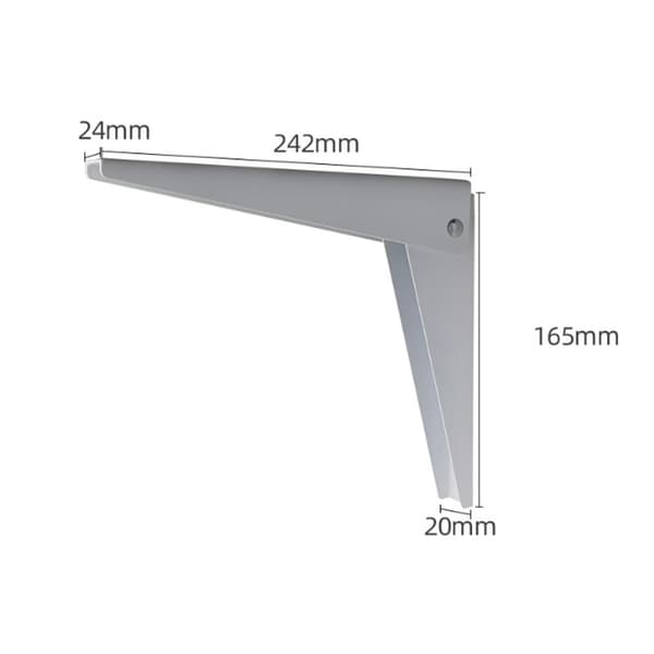 2 stk. foldbare vægbeslag, 292 mm hyldebeslag, metal foldbare beslag, garagebeslag, DIY foldbart