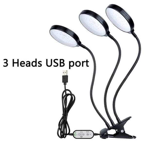 LED Vekstlampe - 45W - Fullspektrum - Timer - Universal
