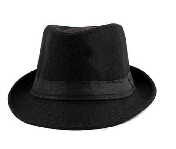 Vandtæt filthat Jazzhat Foldbar Trilbyhat Retro Stil Rol