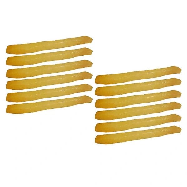 12 st Simulerade Chips Pommes Frites Modell Leksak Realistisk Chips Modell Prydnad