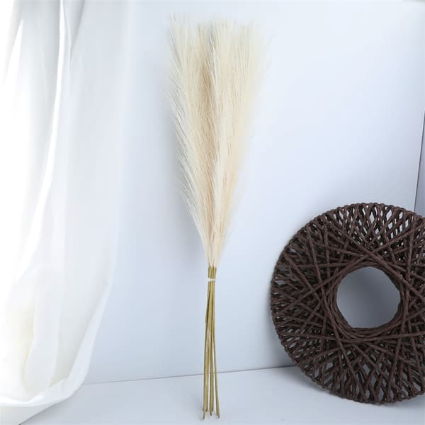 20 stycken konstgjorda pampasgräs, stora, fluffiga, 55 cm