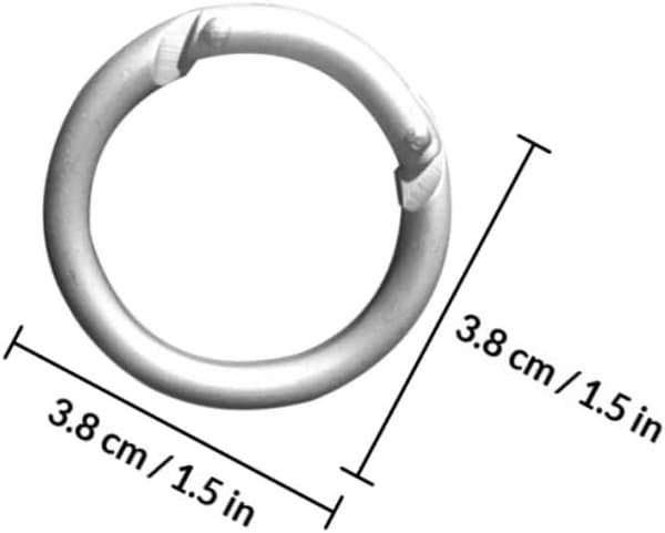 12 stk runde karabinkroker i aluminiumslegering, multifunksjonelle klatrespenner
