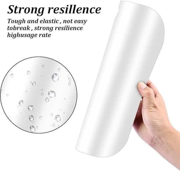 Boot Shapers for Tall Boots, Reusable PVC Inserts to Prevent Creases, for Closet Storage, 8-Pack, White, 35.2 cm, One Size