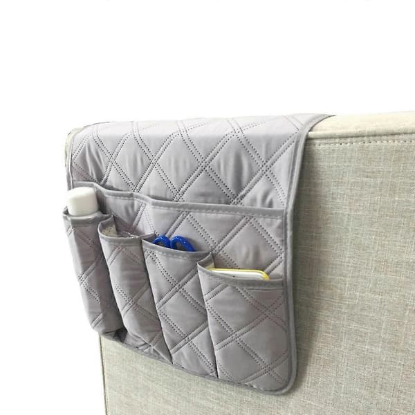 Armlene-organisator for TV-fjernkontroll - 5 lommer for oppbevaring til sofa og lenestol