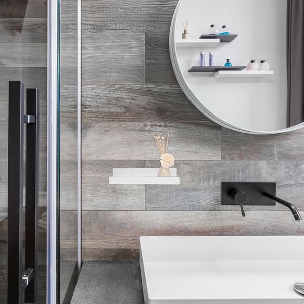 Wall Mounted Picture Ledge Shelf White ABS Rustic Protective Ledge Easy to Install Floating