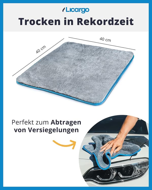 2X Højabsorberende Mikrofiberklude 1100GSM - Ultrablød Mikrofiber