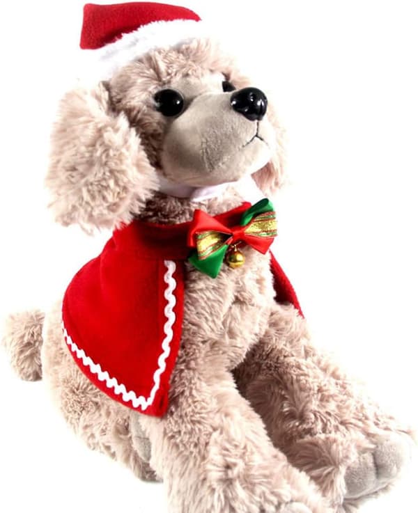 Julepynt Plys Hundekappe med Hat Sjovt Kæledyr Jul Co