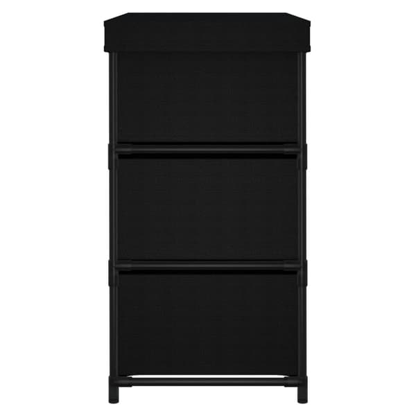 vidaXL Lipasto 6 laatikolla 55x29x55 cm musta teräs art
