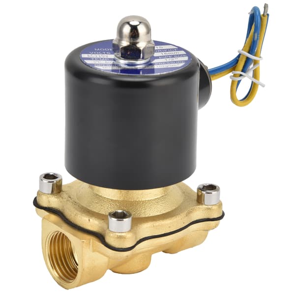 2W 160 15 G1 2 Messing Normalt Lukket Elektrisk Magnetventil Vann Luft Gass AC220V