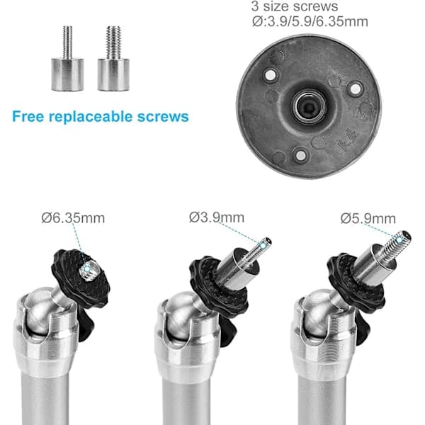 Universal Mini Projector Mount Adjustable 90° Tilt 360° Rotation Ceiling Wall Mount for Home Office Silver