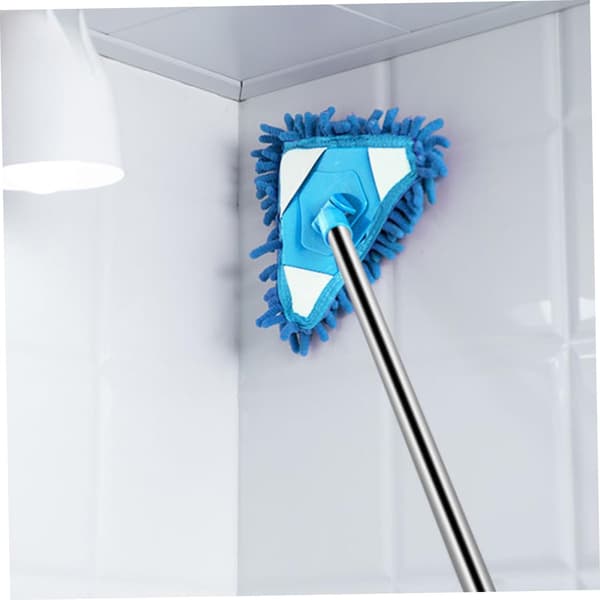 Mini Triangular Mop Rotatable Extendable Handle Easy Cleaning Tool