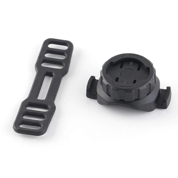 Universal cykelcomputermontering 360-graders roterende cykelcomputerholder Sort Svart