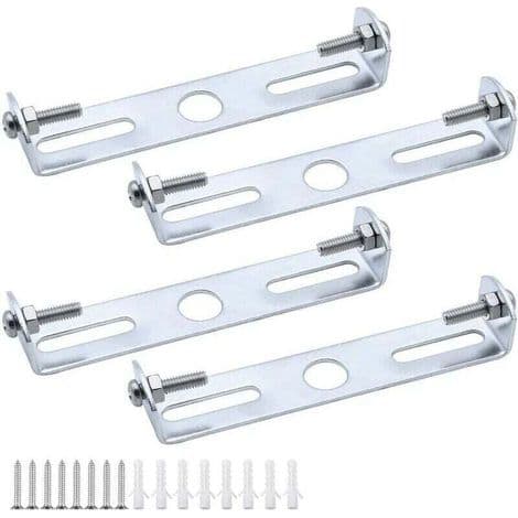 4-piece mounting bracket for suspended ceilings, 105 mm diameter, for chandeliers and wall lamps, robust universal bracket - ULISEM