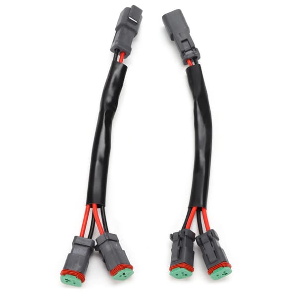 2-Pin LED Work Light Socket Connector Male to Female Universal for Car