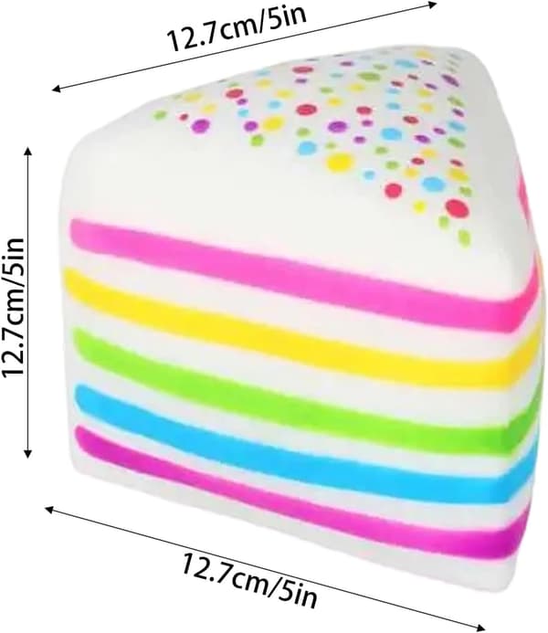 Rainbow Cake Slow Rising Toy — Soft to Touch, Your Essential Stress Reliever