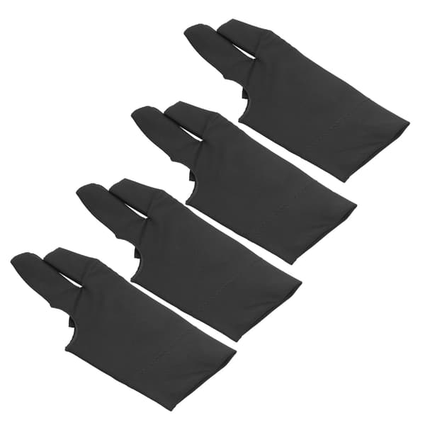 Billiard Glove 4-pack Unisex Left Right Hand Open Three Finger Gloves