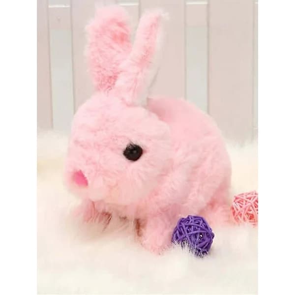 100% New Electric Plush Rabbit Hopping Interactive Plush Rabbit Toy Kids Gift B Yellow