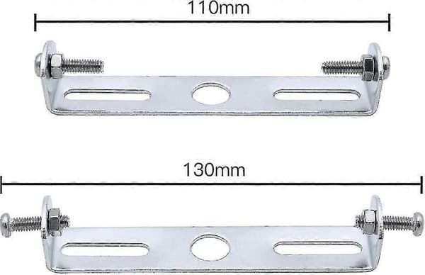 Taklampsfäste 110-130 mm Kraftig Metallkronplatta med Monteringssats-FF-