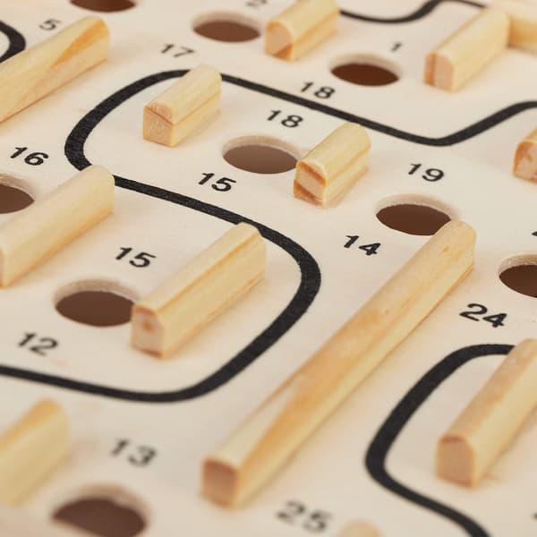 Wooden Labyrinth Game, with 2 Balls, Skill Game, Balance, from 3