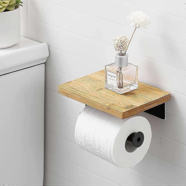 1. WC-paperiteline, WC-paperiteline bambuhyllyllä