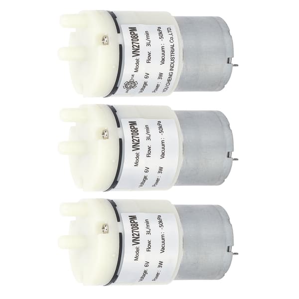 Mini Vakuum Vann Luftpumpe for Akvarium DC 6V 3 stk