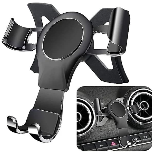 (pow yeah!) For A3 8V S3 2014-2019 Mobile Phone Holder Car Mount Accessories Black - Perfect