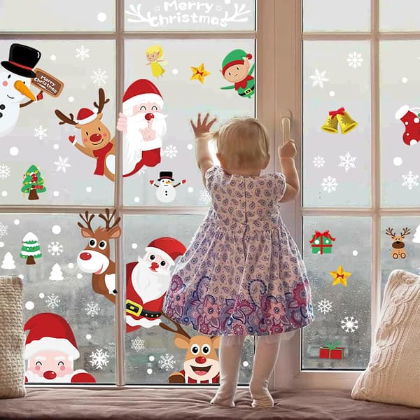 Christmas Window Decals Christmas Decoration Reusable Christmas