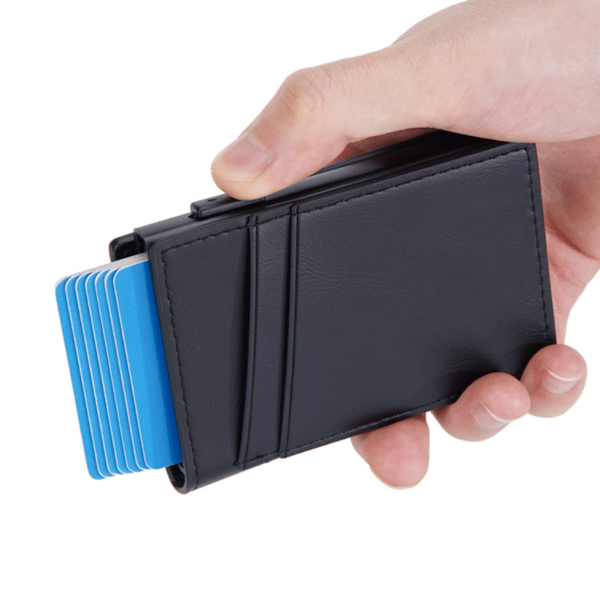 Usynlig tegnebog med minimalistisk kortholder, antimagnetisk til mænd