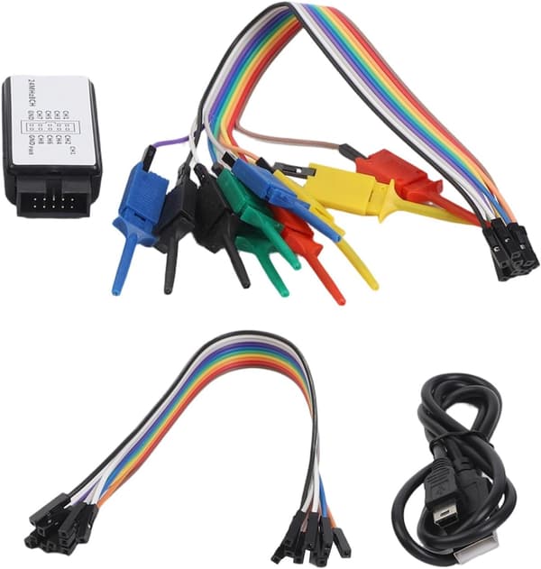 USB ARM/FPGA 24M 8 logikkanalysator for utvikling, prøver, kanaler, intelligent multi-protokollanalyse