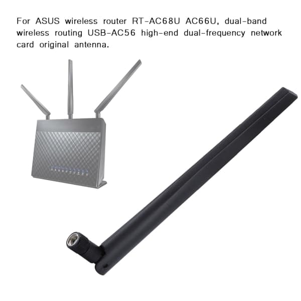 3-delt WiFi-router SMA trådløst netværkskort ekstern antenne til ASUS RT-AC68u