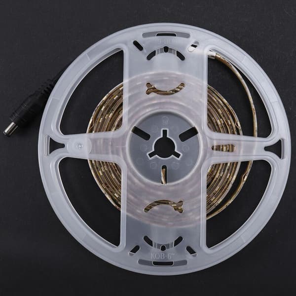 PIR Bevegelsessensor 180LED Seng Garderobe Nattlys Dimbar Fleksibel LED Strip Lampe AAA Batteri for -Polstring Trapp 3 Meter Varm Hvit