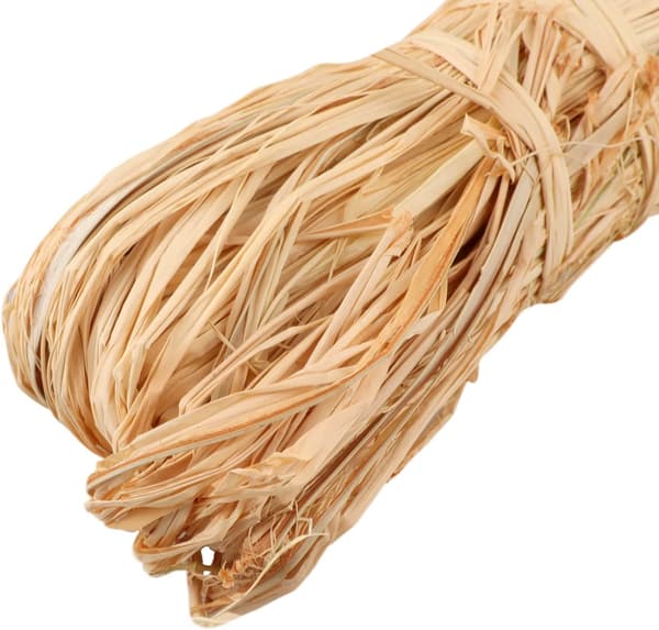 6 stk. naturlig raffia til blomsterhandlerbuketter, dekorativt håndværk