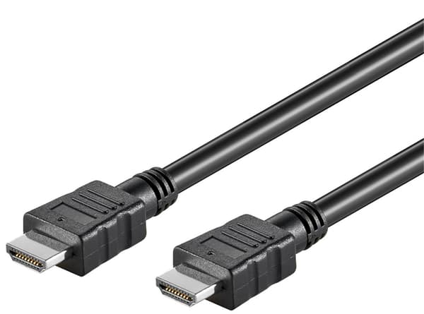 Højhastigheds HDMI™-kabel med Ethernet Svart