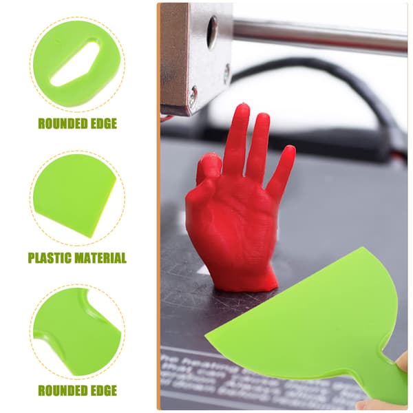 3D-printer fjernelsesværktøjssæt, 3D-printertilbehør - Skovlværktøj, Ergonomisk varm sengeskraber