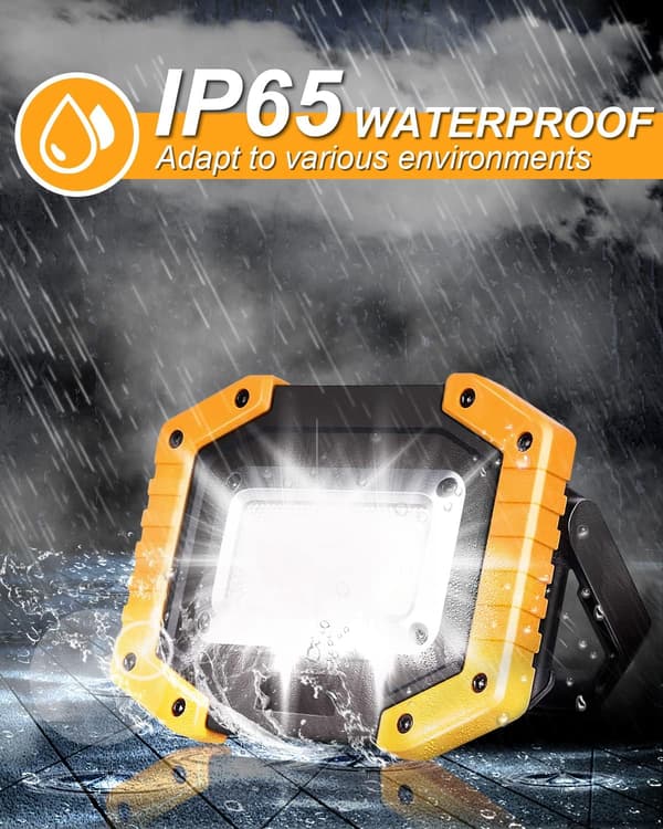 30W Rechargeable COB Work Light - 2000LM Super Bright Floodlight | USB Portable & Waterproof for Outdoor Use