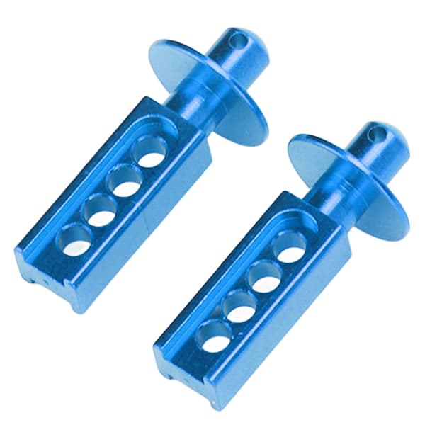 2 stk. karosseristolper i aluminium RC opgraderingsdele tilbehør til Traxxas Mini E Revo Slash 1/16 Blå