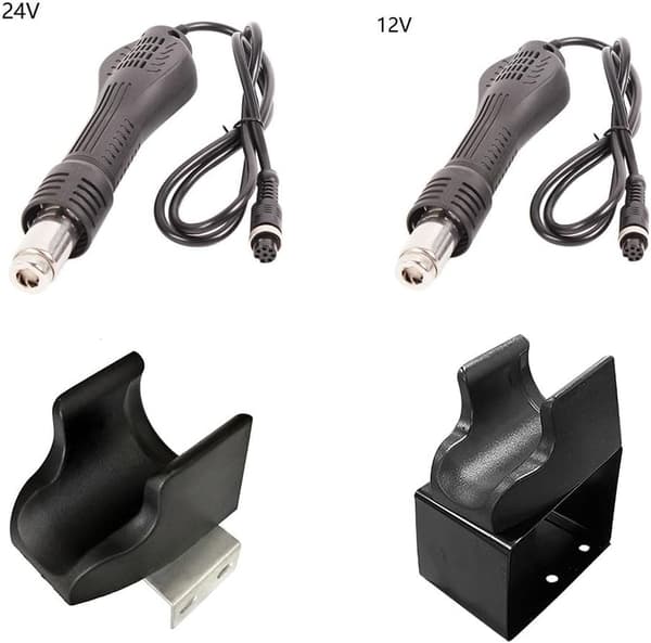 Ikke-ergonomisk stasjon 858A/858D temperatur (A) - Et sklisikkert håndtak for lodding for optimal kontroll A