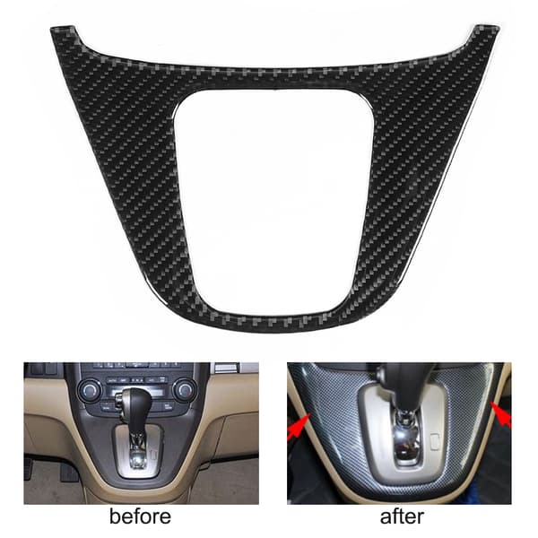 Kulfiber Gearpanel Trim Cover til Honda CRV CR V 2007 2011